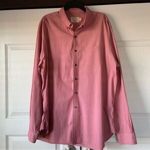 Brooks Brothers Men’s Red Long Sleeve Button Down Collared Shirt-size XL Slim